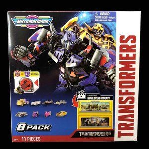 New Micro Machines Transformers 8-Pack Vehicle w/ Decoder & Movie Scene Displays